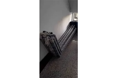 车辆消毒通道立杆